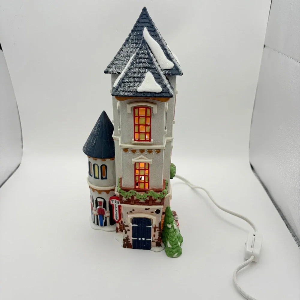 Department 56 Tin Soldier Shop White North Pole Series Village House 5638-3